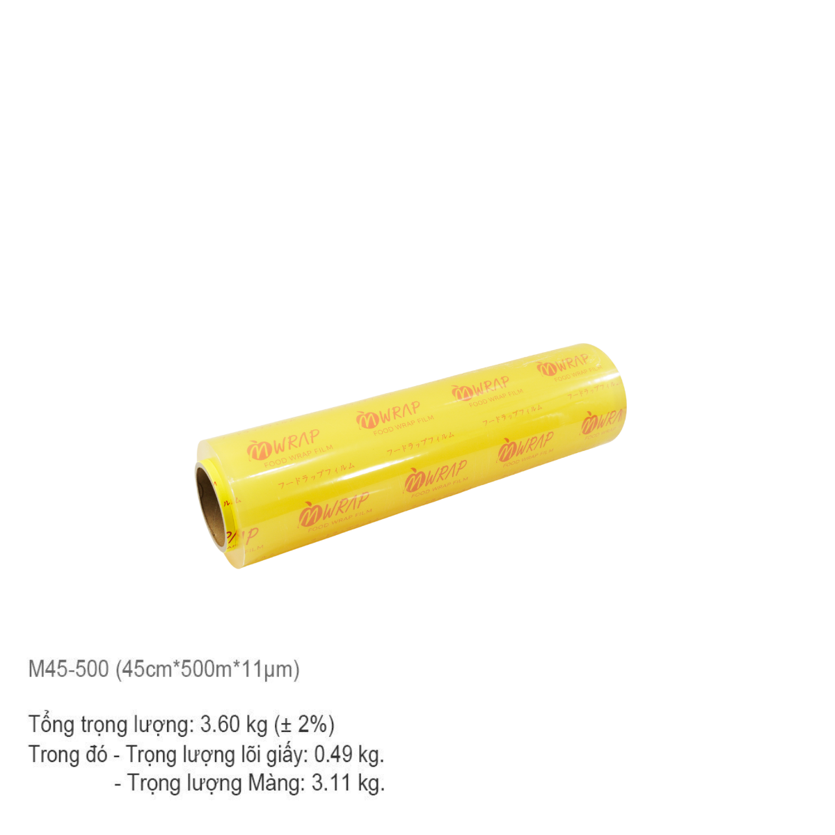 Màng bọc thực phẩm MWRAP 11mic x 45cm x 500m