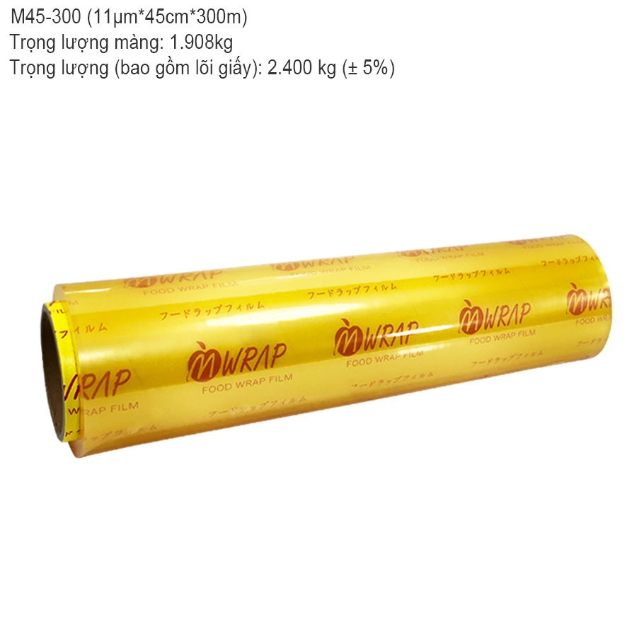 Màng bọc thực phẩm PVC 11micx450mmx300m