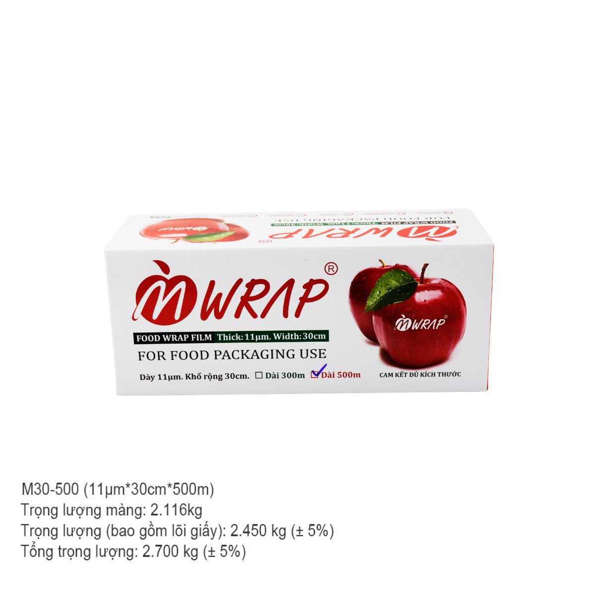 Màng bọc thực phẩm MWRAP 30cm x 500m